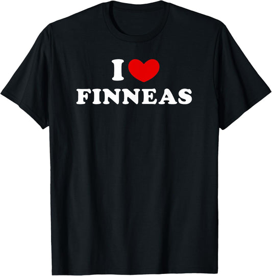I Love Finneas, I Love Finneas T-Shirt - T-Shirt | Black