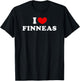 I Love Finneas, I Love Finneas T-Shirt - T-Shirt | Black
