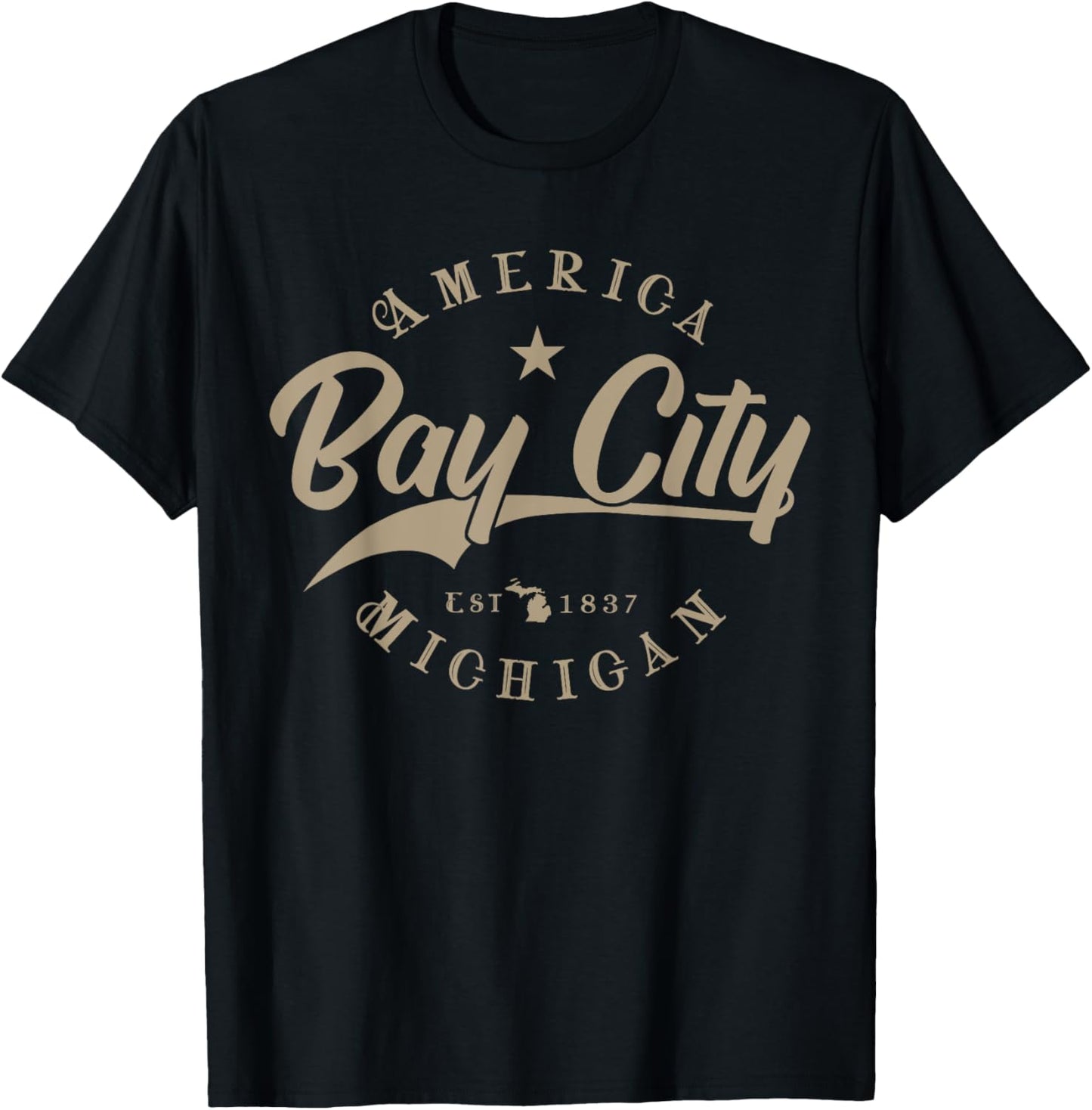 Bay City MI | Michigan T-Shirt - T-Shirt | Black