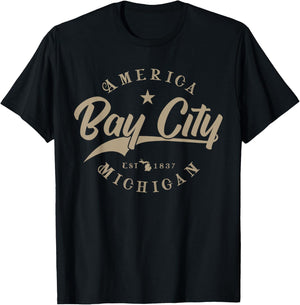 Bay City MI | Michigan T-Shirt - T-Shirt | Black