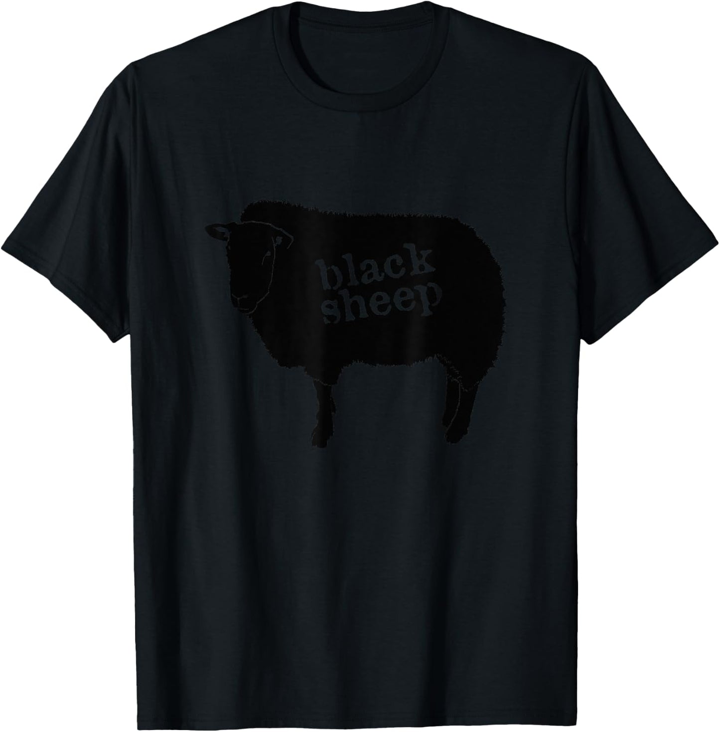 Black Sheep Misfit Outcast Rebel T-Shirt - T-Shirt | Black