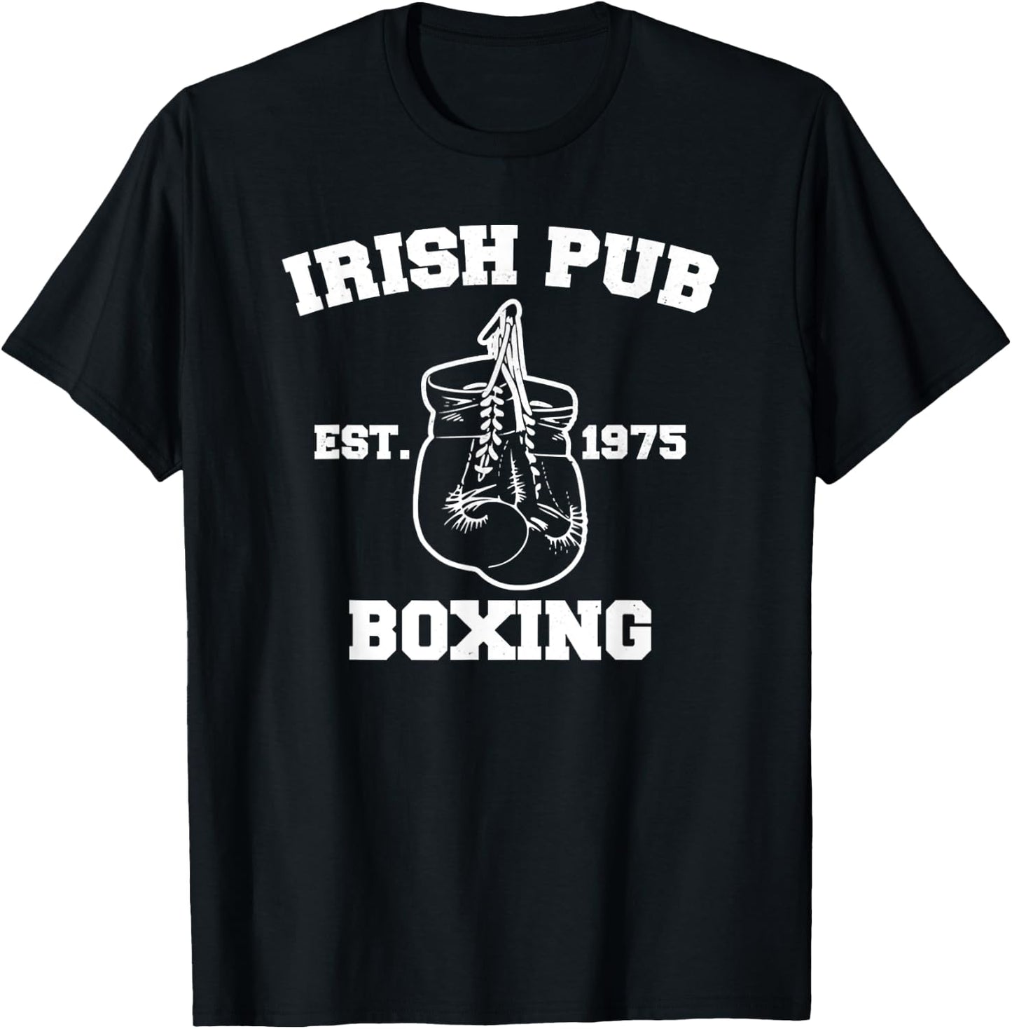 Vintage Irish Pub Est 1975 Boxing Day T-Shirt - T-Shirt | Black
