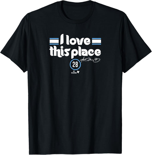 Alec Bohm - I Love This Place - Philadelphia Baseball T-Shirt - T-Shirt | Black