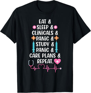 Nursing Student Future Nurse In Progress Nursing Degree T-Shirt - T-Shirt | Black