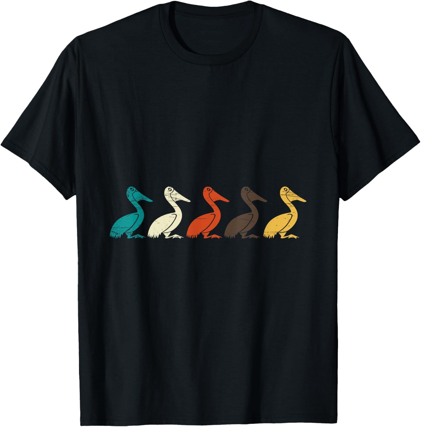 Pelican Water Bird Ornithology Tropical Pelican Gift Pelican T-Shirt - T-Shirt | Black