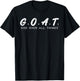 G.O.A.T God Over All Thing Black and White T-Shirt - T-Shirt | Black