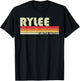 RYLEE Gift Name Personalized Retro Vintage 80s 90s Birthday T-Shirt - T-Shirt | Black