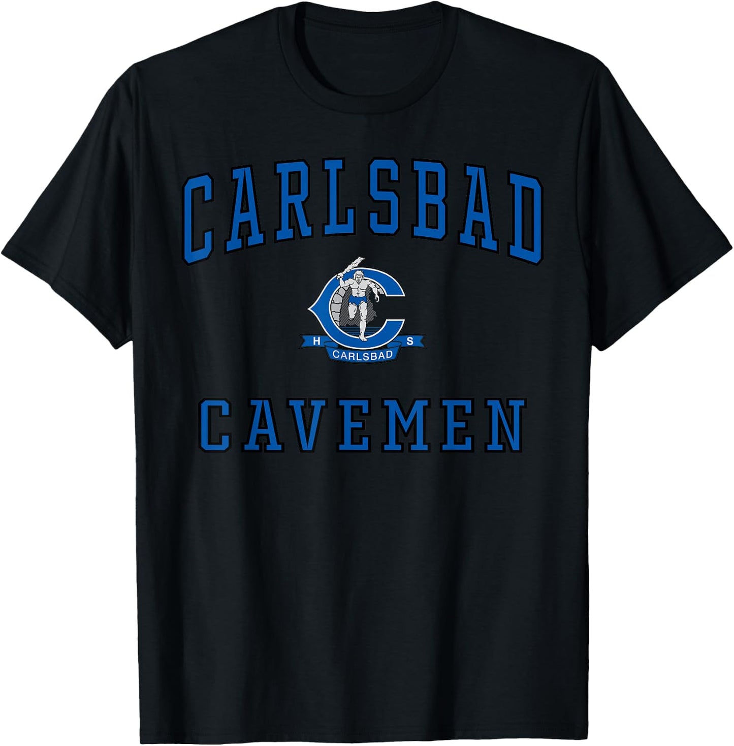 Carlsbad Senior High School Cavemen C1 T-Shirt - T-Shirt | Black