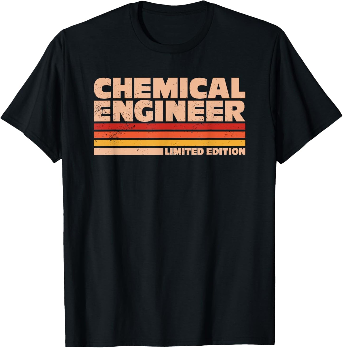 Chemical Engineering Retro Flag Chemical Engineer T-Shirt - T-Shirt | Black