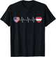 Austria & USA T-Shirt - T-Shirt | Black