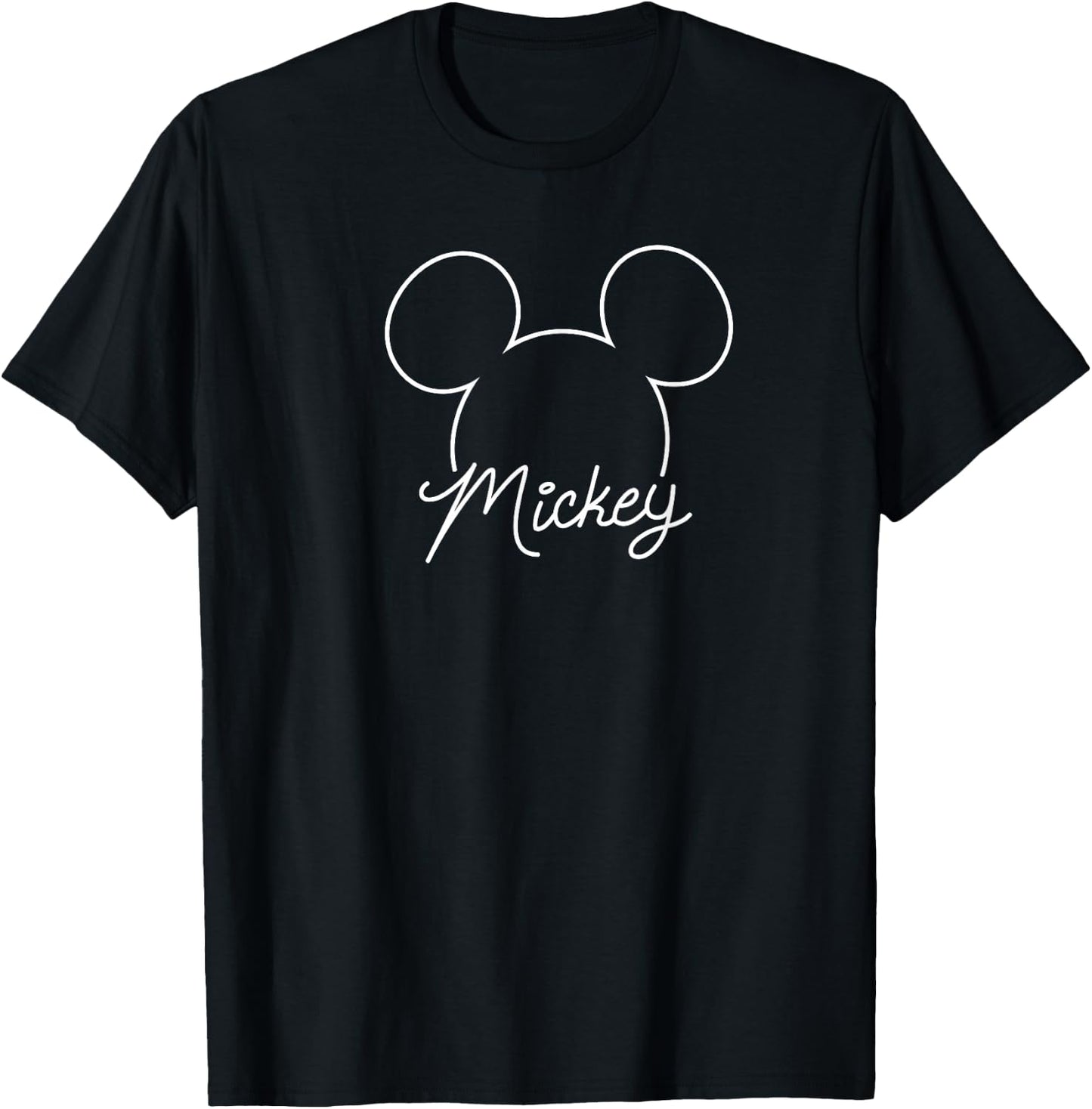 Disney - Mickey Outline T-Shirt - T-Shirt | Black