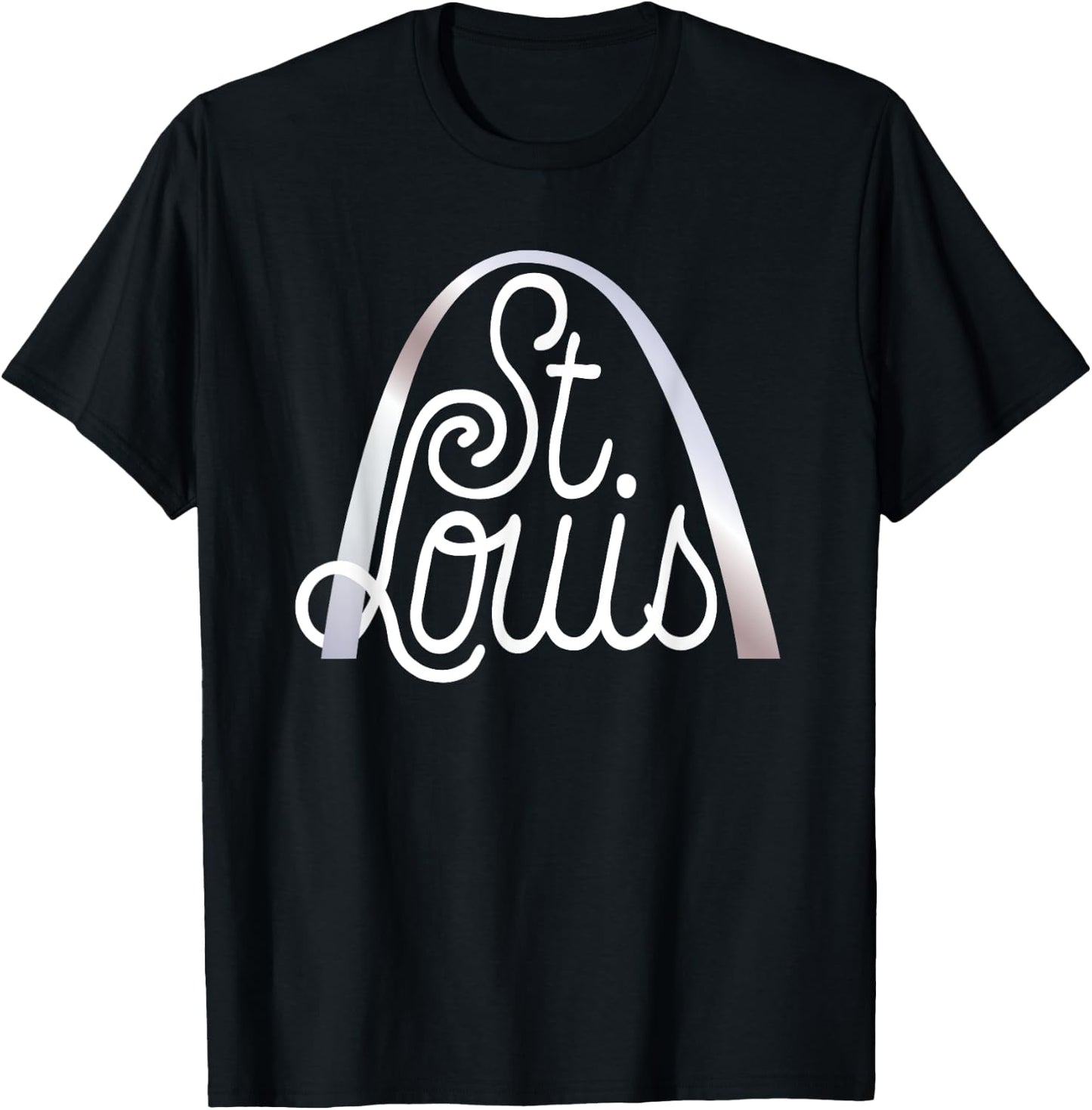 Saint Louis Missouri Souvenir Gateway Arch Traveler Present T-Shirt - T-Shirt | Black