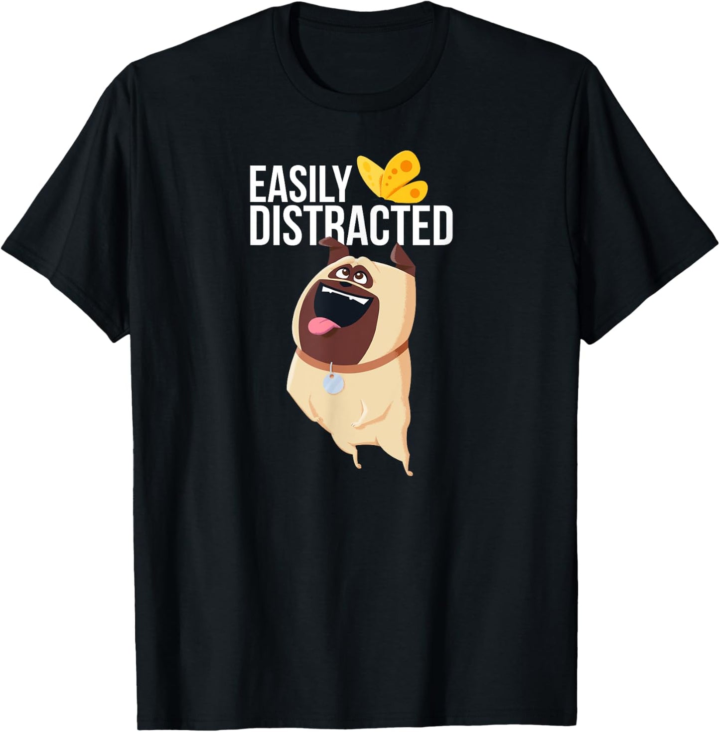 The Secret Life of Pets 2 Mel Easily Distracted T-Shirt - T-Shirt | Black