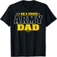 I Am A Proud Army Dad Patriotic Pride Military Father T-Shirt - T-Shirt | Black