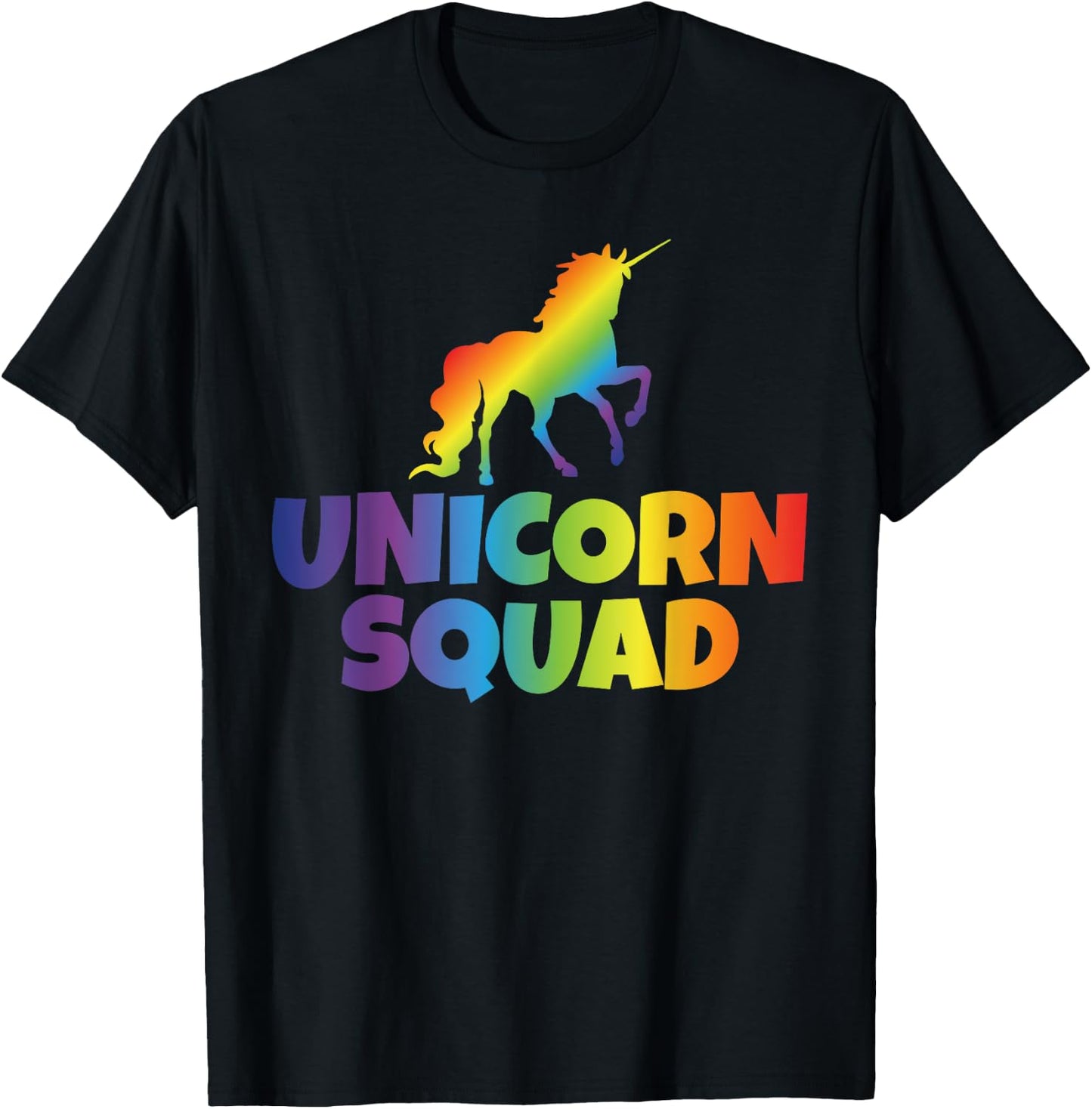 Fantasy Shirt Unicorn Squad Magical Women Kids Men Gift T-Shirt - T-Shirt | Black