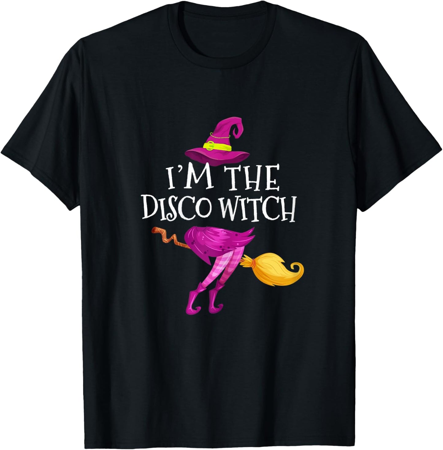 I'm The Disco Witch Matching Group Halloween T-Shirt - T-Shirt | Black
