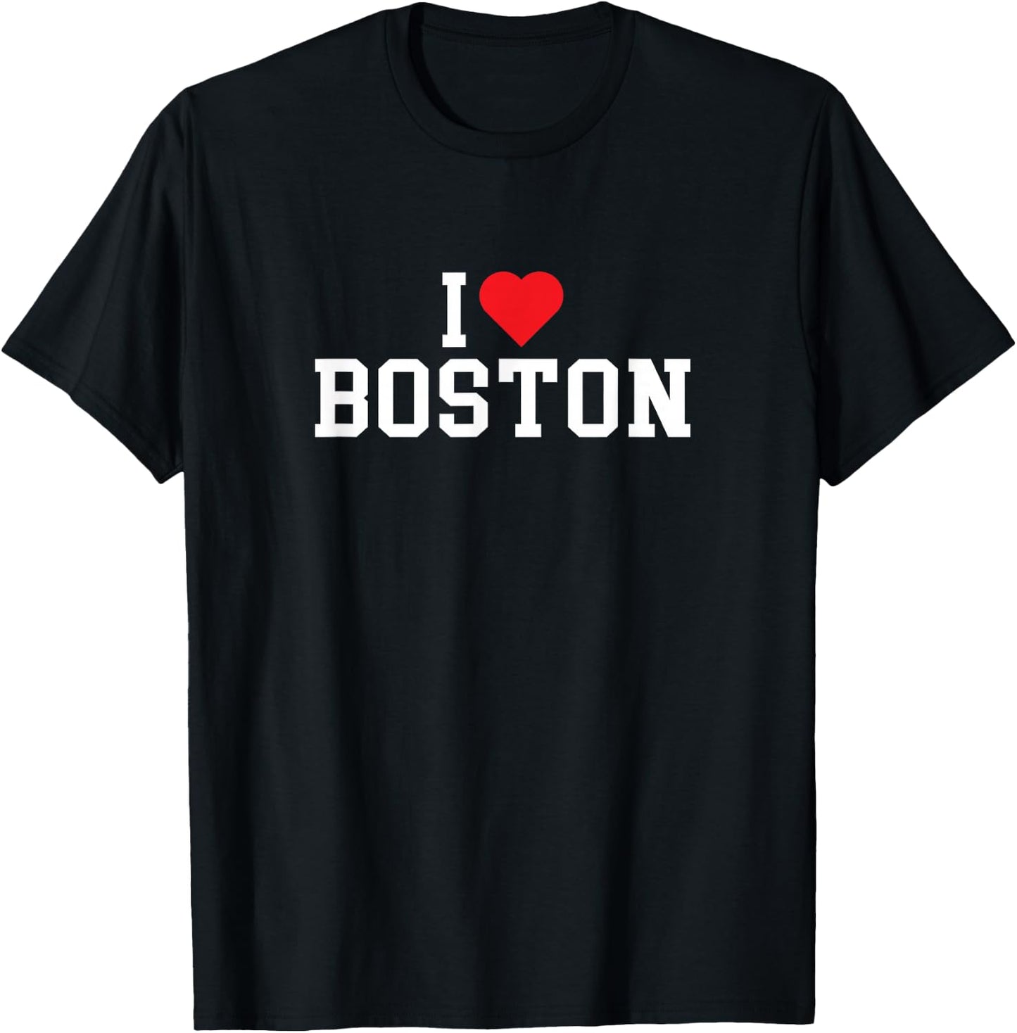 BOSTON - I Love Boston - Throwback Design - Classic T-Shirt - T-Shirt | Black