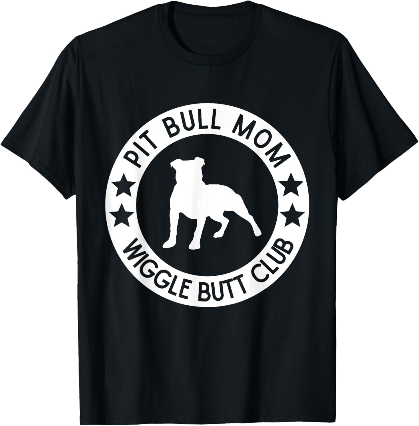 Funny Pit Bull Mom Dog Lover Mother's Day Women T-Shirt - T-Shirt | Black