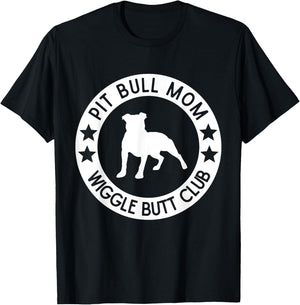 Funny Pit Bull Mom Dog Lover Mother's Day Women T-Shirt - T-Shirt | Black