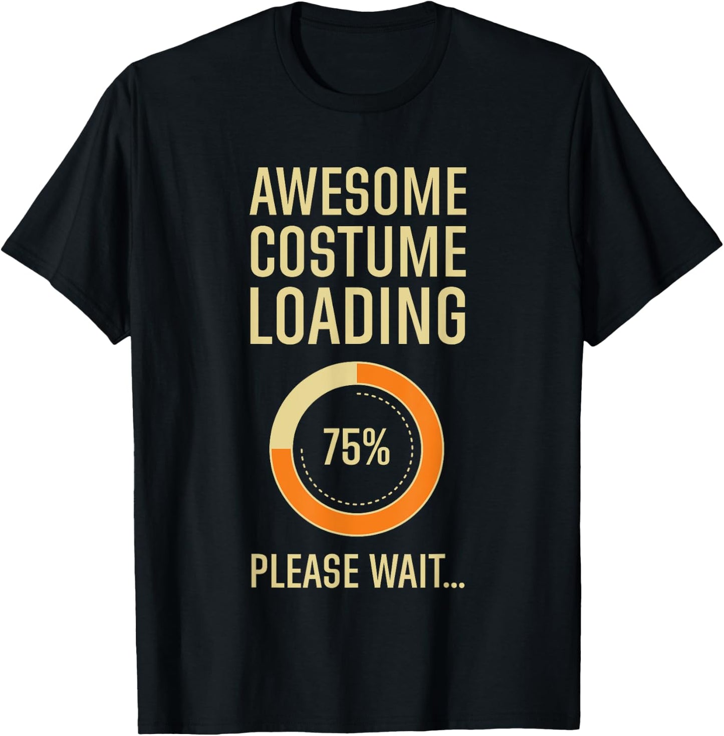 Costume Loading Programmer Gamer Nerd Geek Techie Halloween T-Shirt - T-Shirt | Black