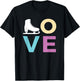 Figure Skating, for Girls Women; Love to Ice Skate T-Shirt - T-Shirt | Black