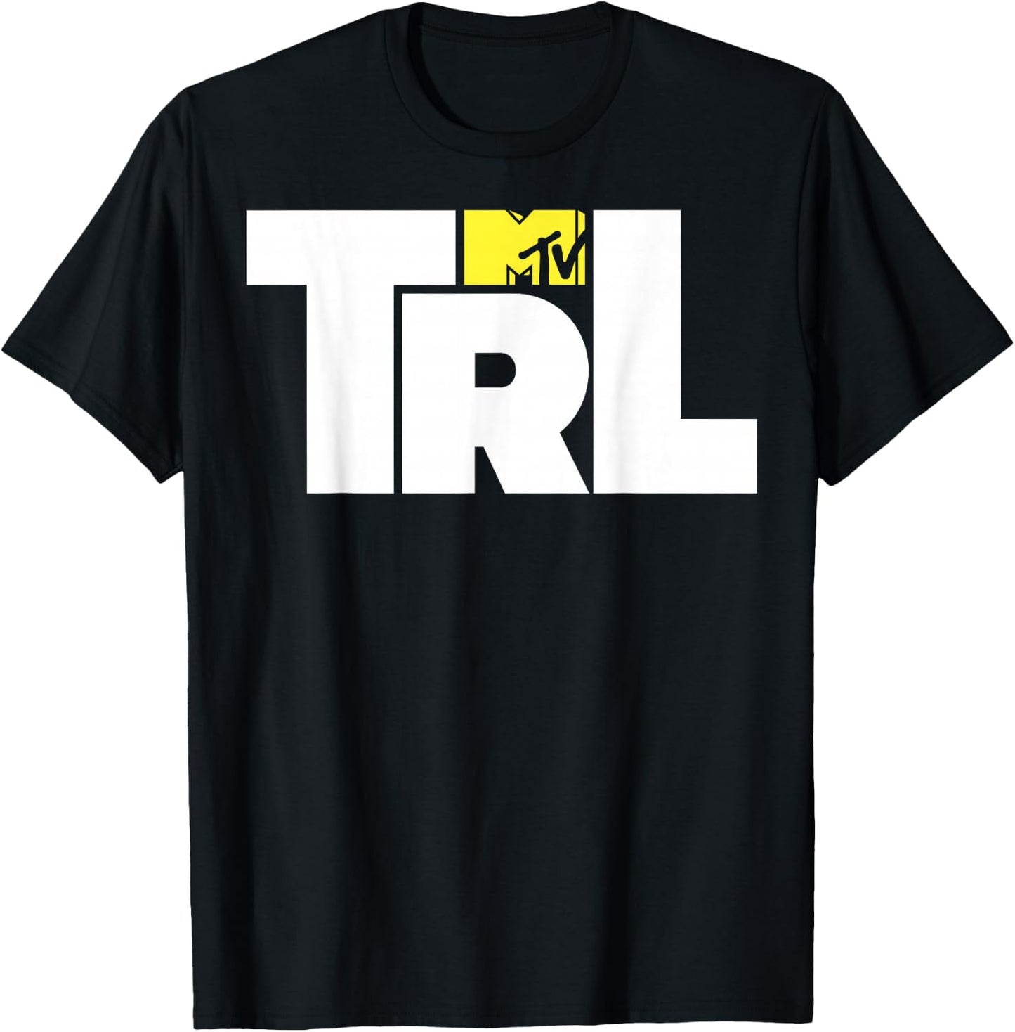 MTV TRL Simple Mid Chest Logo Graphic T-Shirt - T-Shirt | Black