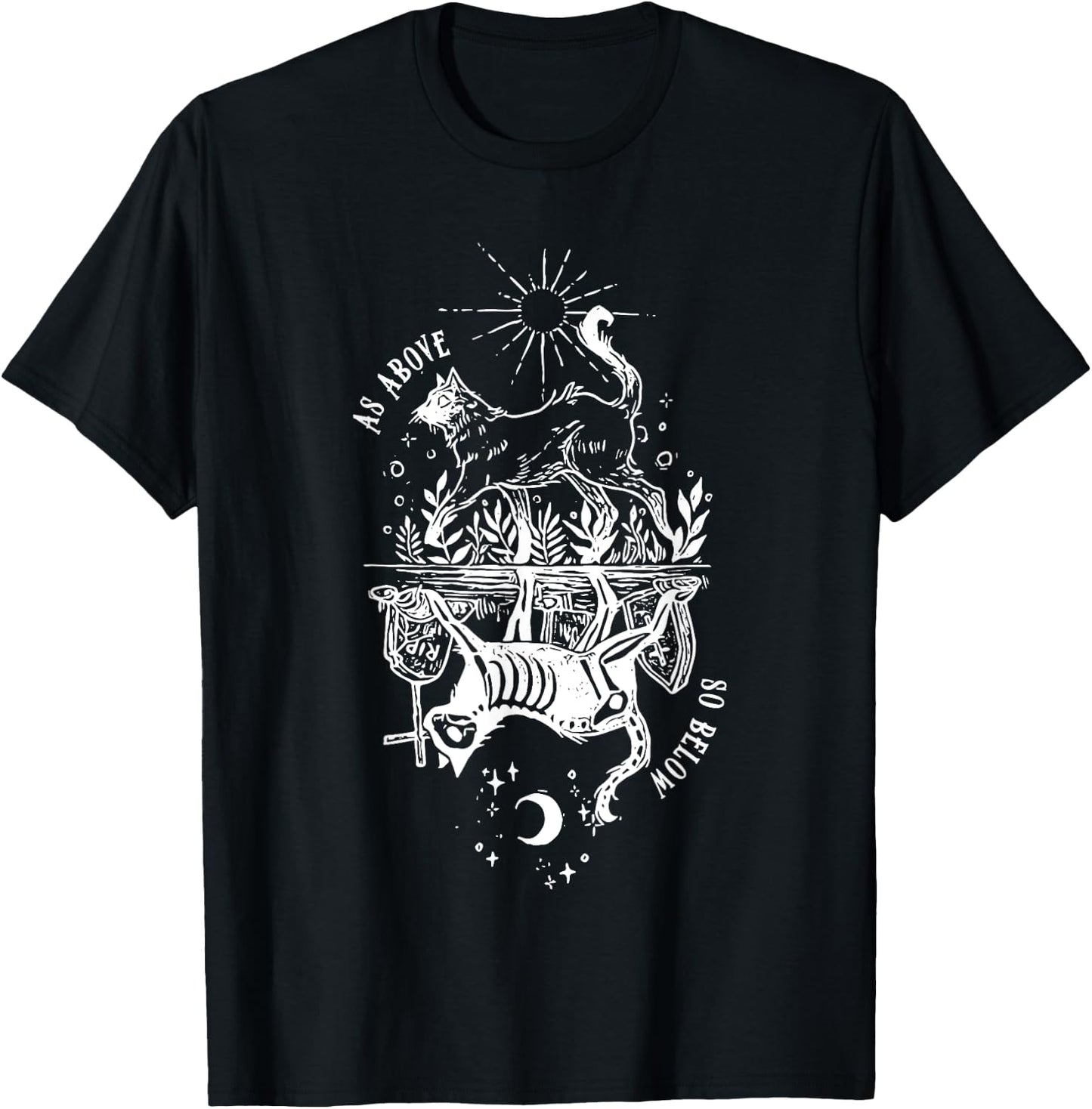 as above so below cat Women T-Shirt - T-Shirt | Black