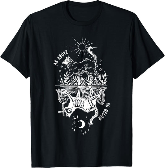 as above so below cat Women T-Shirt - T-Shirt | Black