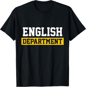 Boys Girls Teachers Students English Department T-Shirt - T-Shirt | Black