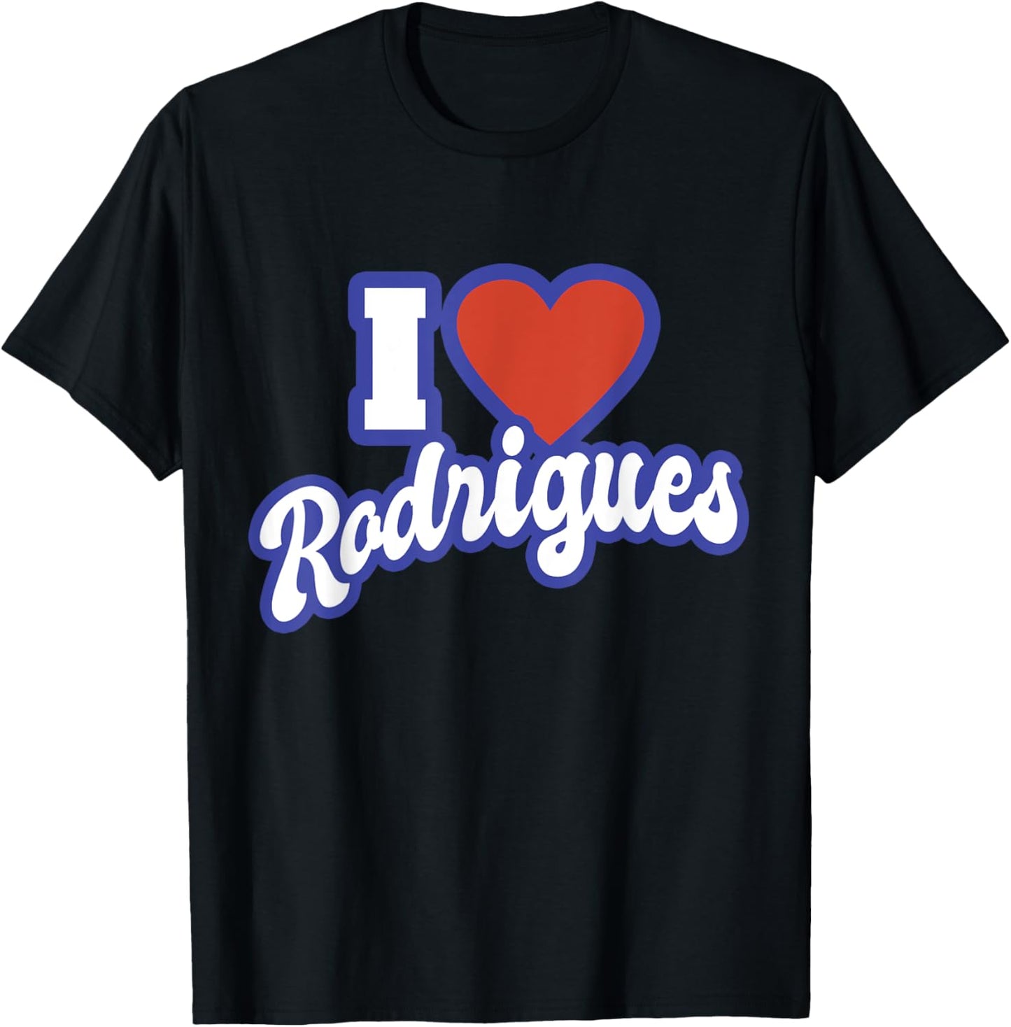 I Love Rodrigues T-Shirt - T-Shirt | Black