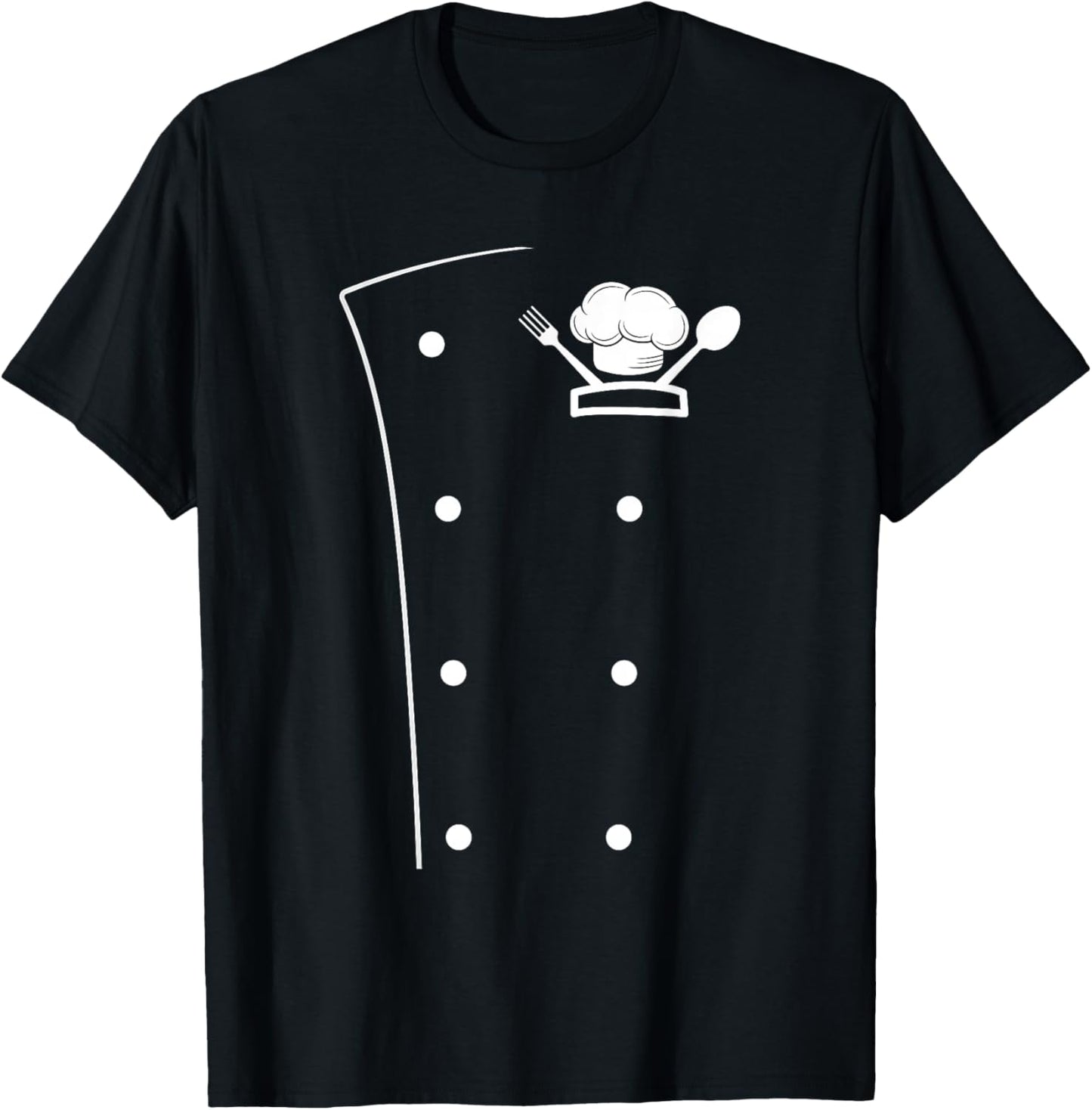Chef Coat Cooking Culinary Chef Cooking Coat Restaurant Cook T-Shirt - T-Shirt | Black