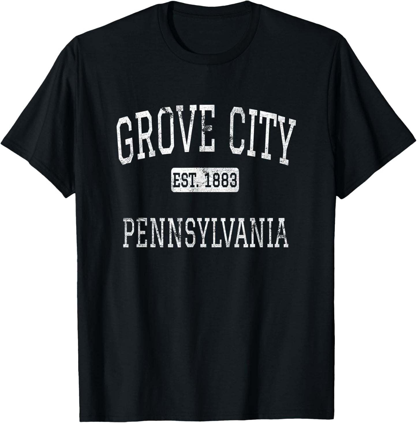 Grove City Pennsylvania PA Vintage T-Shirt - T-Shirt | Black