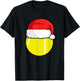 Christmas Tennis Pajama, Tennis Ball Sweater Boys Girls T-Shirt - T-Shirt | Black