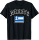 Greece Flag Proud Greek T-Shirt - T-Shirt | Black