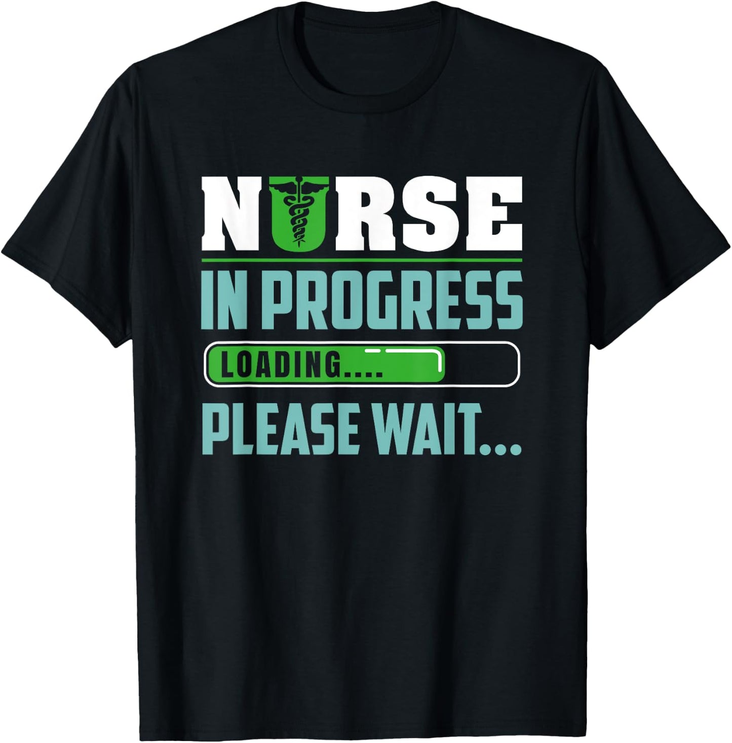 Cute Nursing Student Humor | Funny Future Nurse Saying T-Shirt - T-Shirt | Black