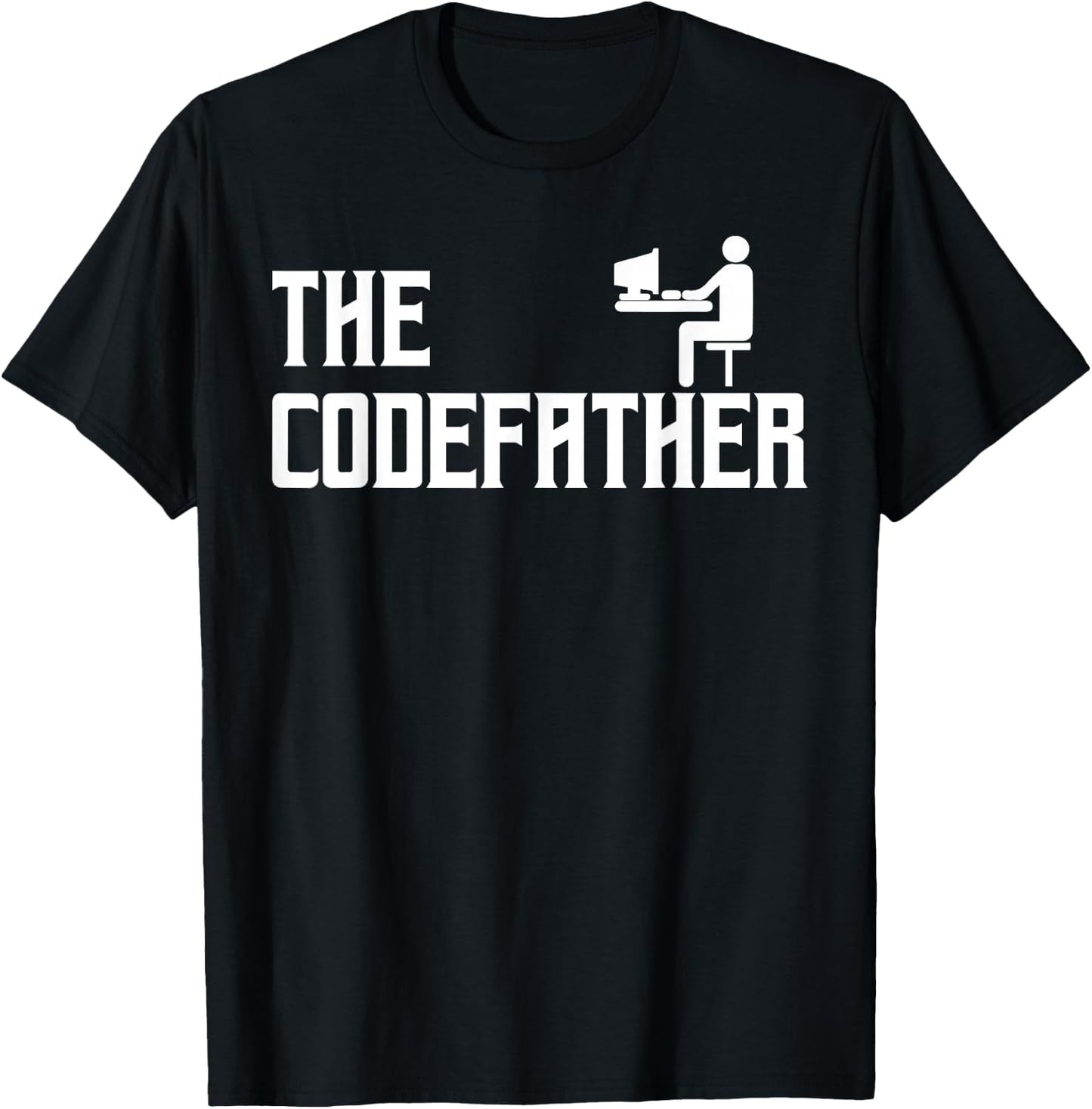 The Codefather Coding Coder Developer Computer Freak Gift T-Shirt - T-Shirt | Black
