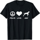 Peace, Love, German Shorthaired Pointer T-Shirt - T-Shirt | Black