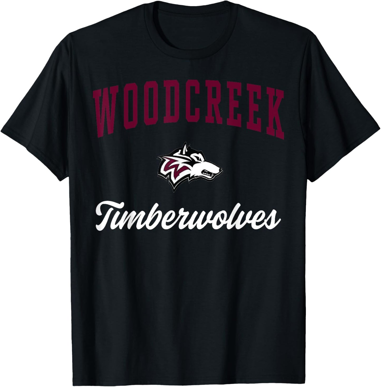 Woodcreek High School Timberwolves C3 T-Shirt - T-Shirt | Black