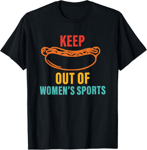 Keep Out Of Women's Sports Retro T-Shirt - T-Shirt | Black