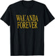 Marvel Comics Retro Classic Black Panther Wakanda Forever T-Shirt - T-Shirt | Black