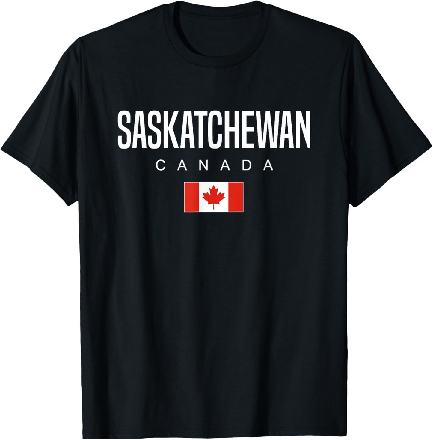 Provinces and Territories of Canada Saskatchewan Canada T-Shirt - T-Shirt | Black