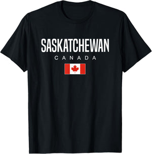 Provinces and Territories of Canada Saskatchewan Canada T-Shirt - T-Shirt | Black