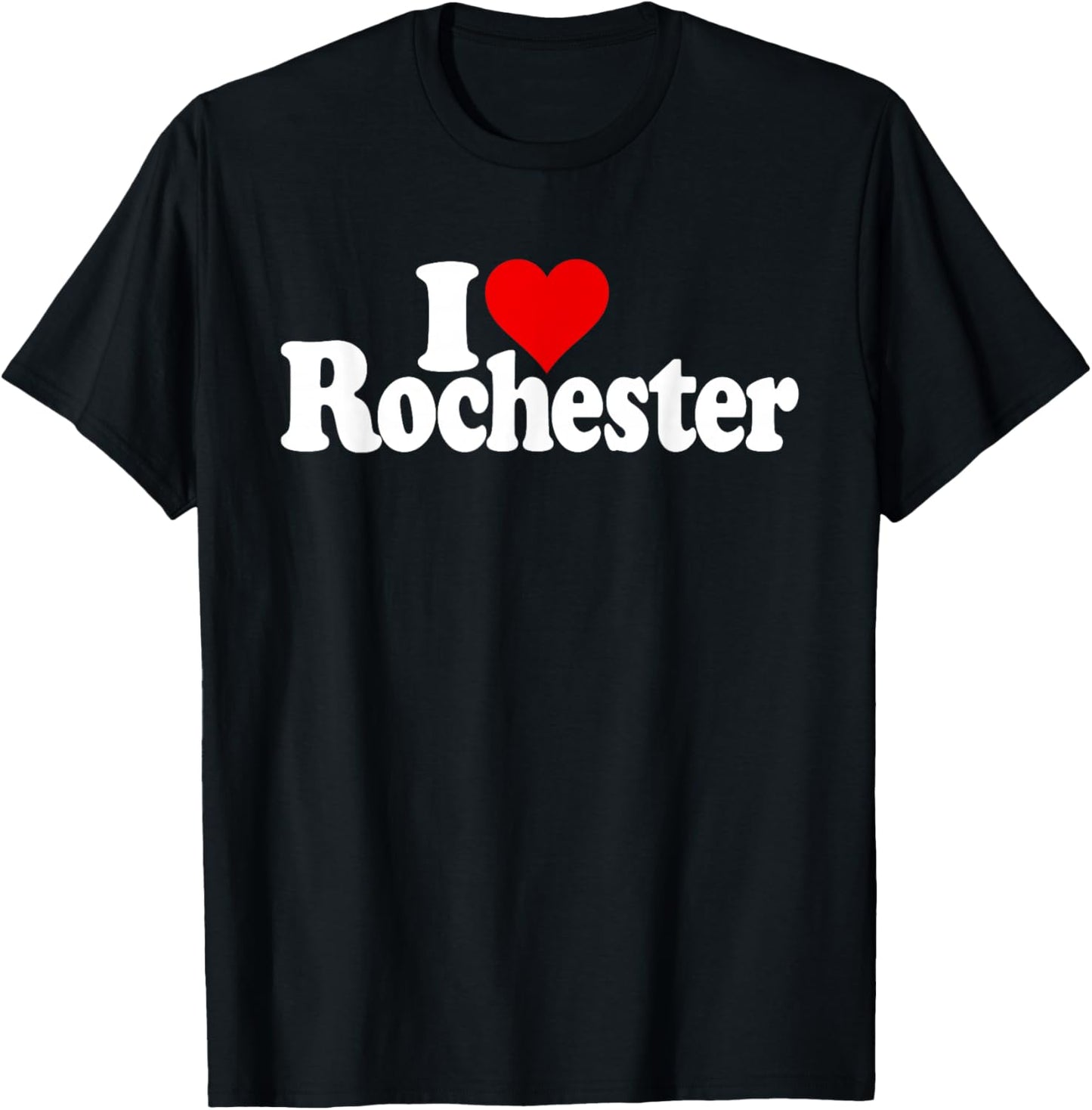 I Love Heart Rochester Ny New York T-Shirt - T-Shirt | Black