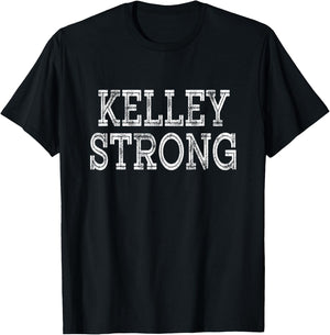 KELLEY Strong Squad Family Reunion Last Name Team Custom T-Shirt - T-Shirt | Black