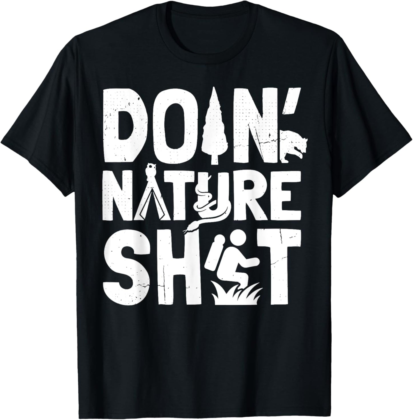 Doin' Nature Shit T-Shirt - T-Shirt | Black