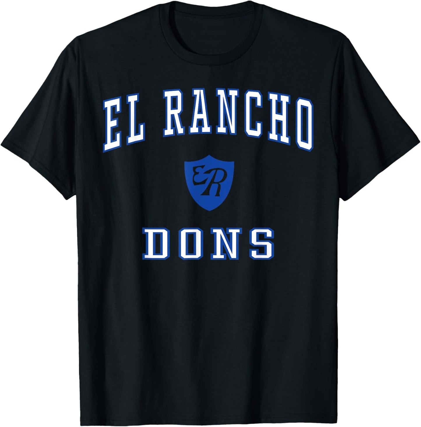 El Rancho High School Dons C1 T-Shirt - T-Shirt | Black
