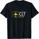 CLT Skyline Style: Charlotte Airport Merch T-Shirt - T-Shirt | Black