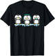 Funny Penguins See Hear Speak No Evil Bird Nerds Penguin T-Shirt - T-Shirt | Black