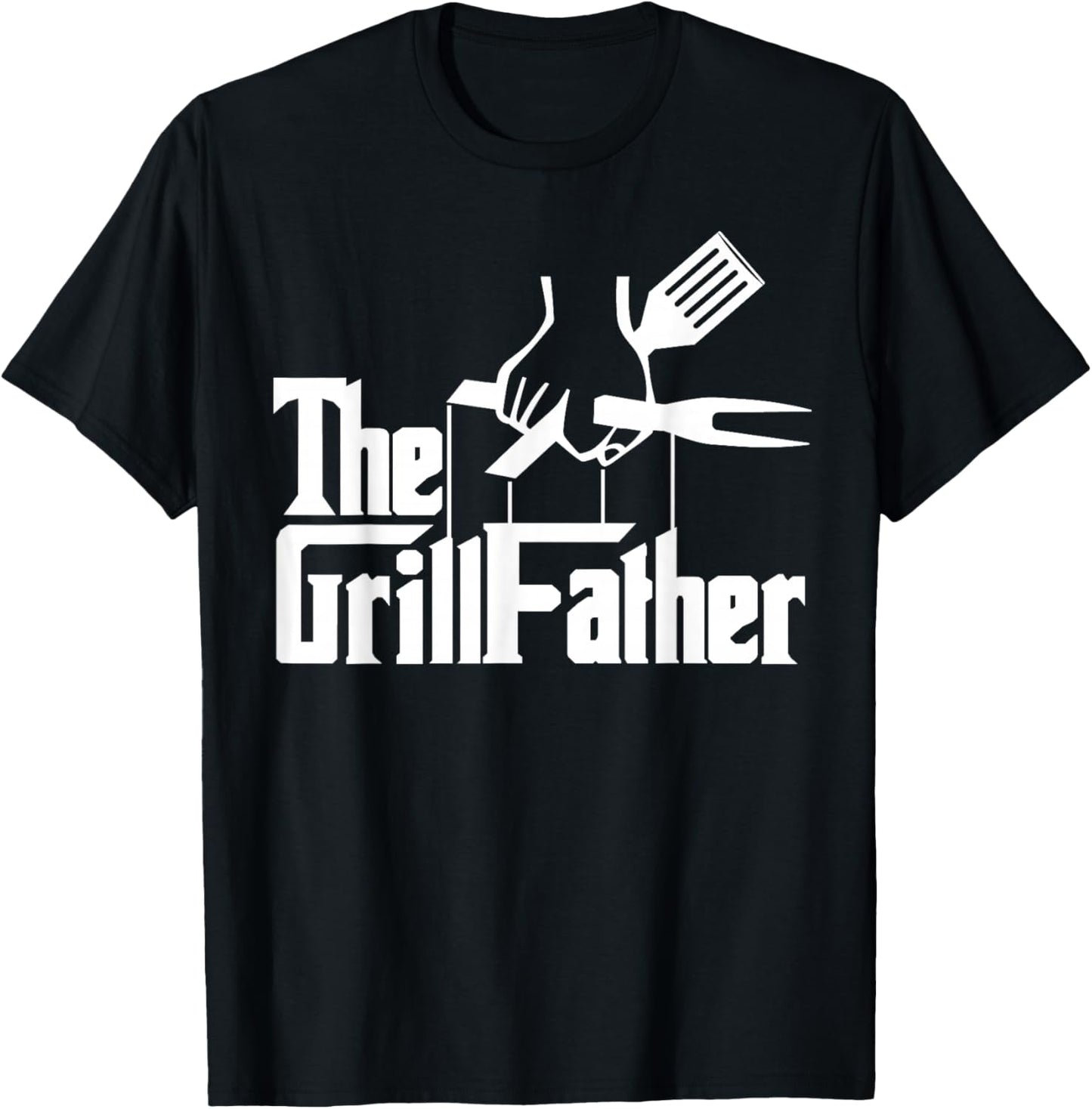 Grillfather Barbecue BBQ Grill Master Smoker Meat Lover T-Shirt - T-Shirt | Black