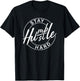 Humble Hustle Odometer Style Graphic Design T-Shirt - T-Shirt | Black